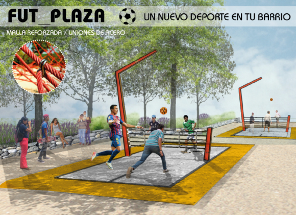 "Fut_Plaza", mención honrosa del concurso "Mi Plaza es Mi Jardín".