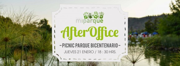 Afiche After Office Fundacion Mi Parque en Parque Bicentenario Vitacura 1