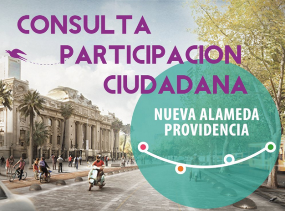 Afiche Consulta Participación Ciudadana Nueva Alameda Providencia