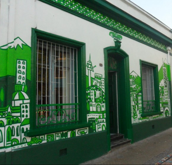 Mural Estudio Espiral, en Bellavista. Payo