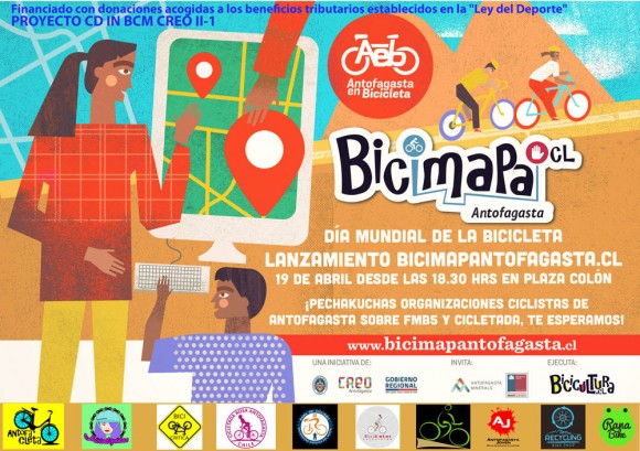 Dia Mundial de la Bicicleta Bicimapa Antofagasta