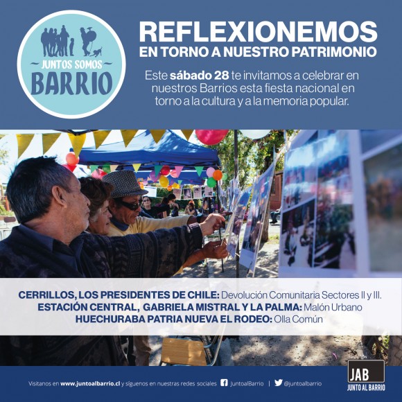 Junto al Barrio Dia del Patrimonio 2016 Santiago