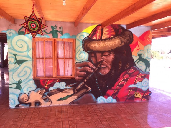 Mural en San Pedro de Atacama. Cortesía Faya E.C.