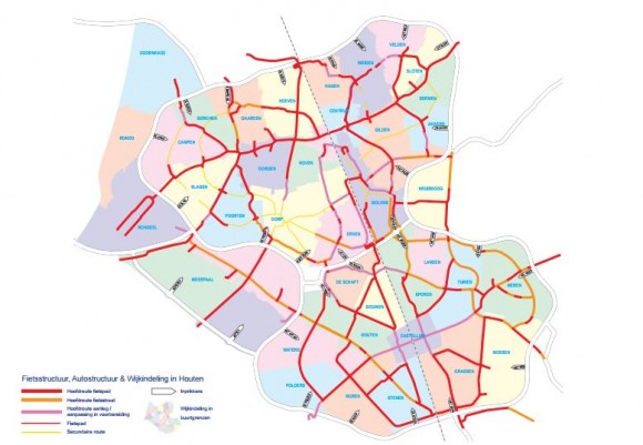 Mapa de Houten. © Municipalidad de Houten.