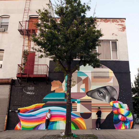 Pintado junto a Rubin, Brooklyn, Nueva York (2015). cortesía Dasic Fernández