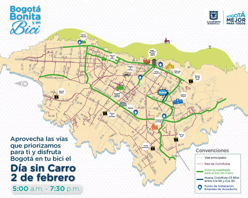 Secretaria Distrital de Movilidad Bogota Dia sin Carro 2017