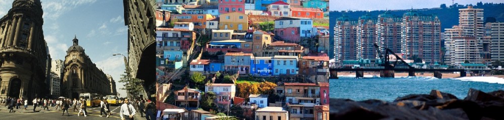 Ciudades chilenas en el Ranking: Santiago, Valparaíso y Viña del Mar.