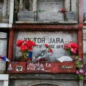 Nicho de Víctor Jara en el patio 160, al extremo norte del cementerio. © Plataforma Urbana.