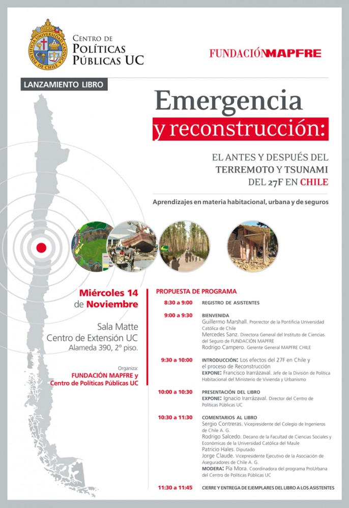 Programa seminario Emergencia y Reconstrucción