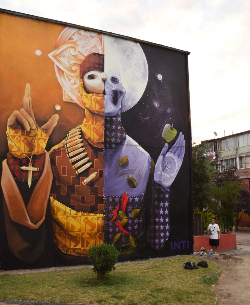 Mural de INTI en Santiago de Chile