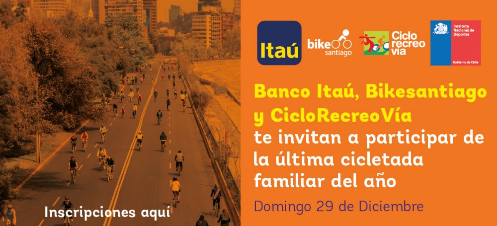 Cicletada Banco Itaú CicloRecreVía 29 diciembre 2013