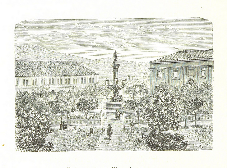 Plaza de la Independencia, Concepción 1872