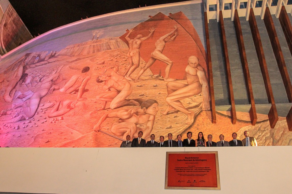 Inauguración mural © Corporación Cultural de Antofagasta, vía Flickr