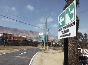 rutas de escape peatonal Antofagasta