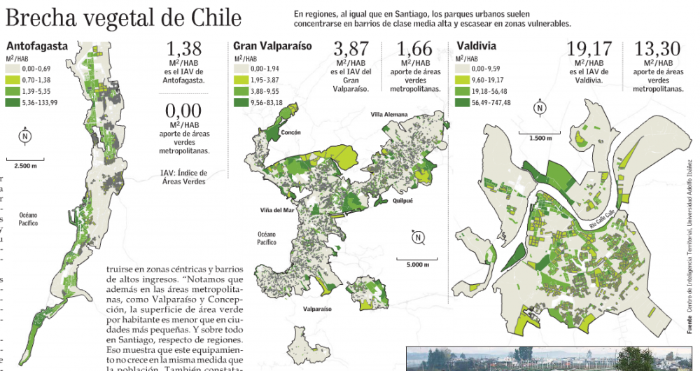 Áreas verdes en Chile