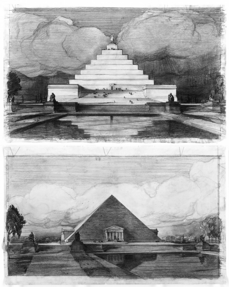 Dos propuestas presentadas por John Russell Pope para el Memorial de Abraham Lincoln en 1912