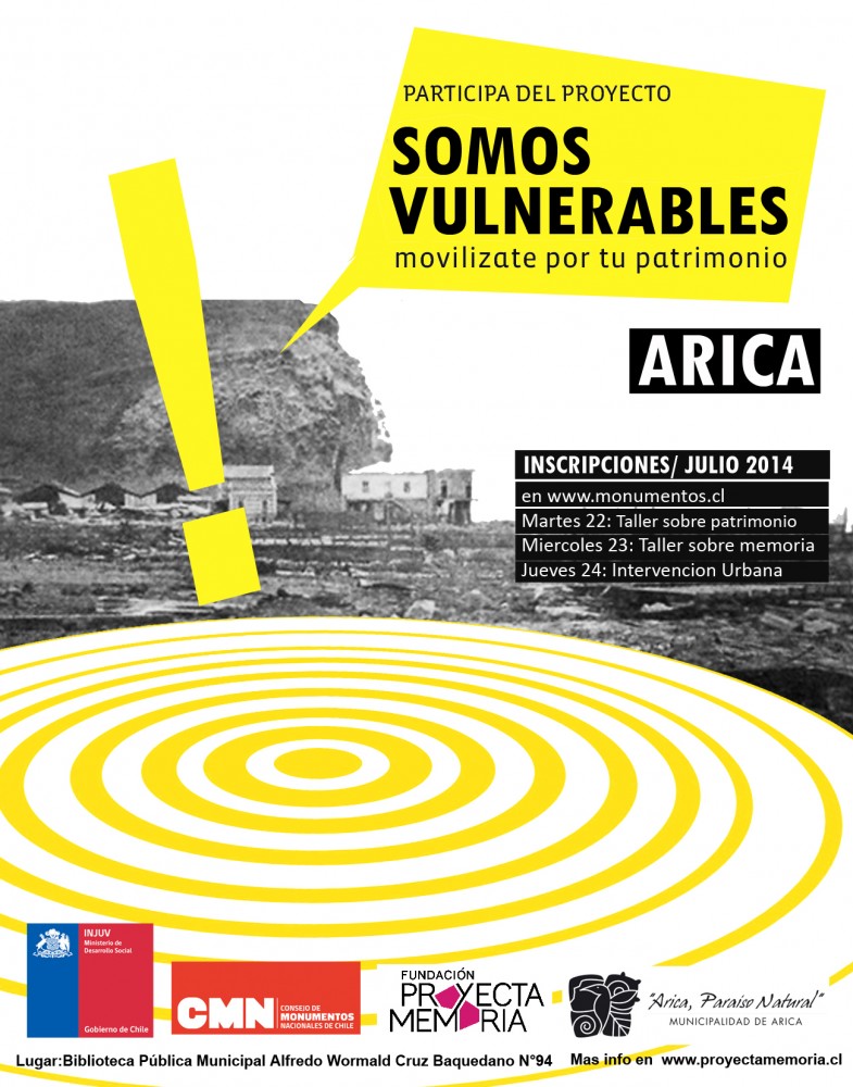 Afiche Somos Vulnerables Arica