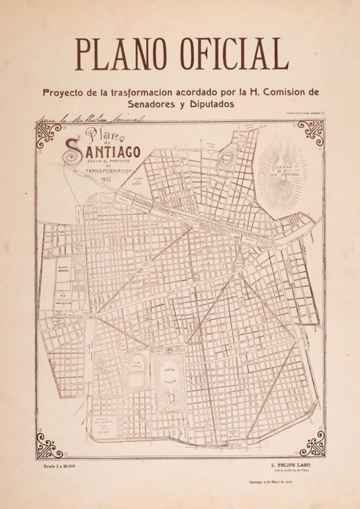 Plano 1912 según proyecto de transformación