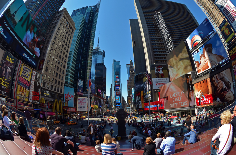 Times Square, Nueva York © Brian Digital, vía Flickr.