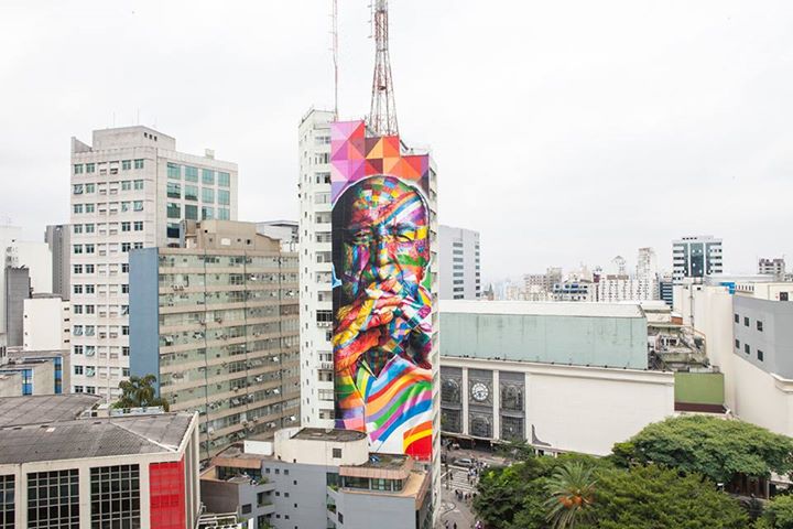 mural de niemeyer en sao paulo por eduardo kobra via facebook