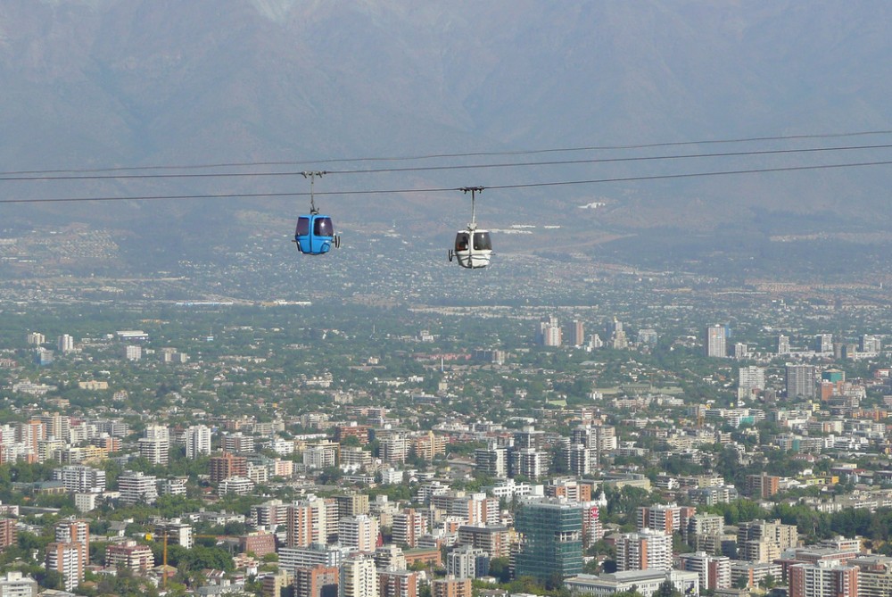 Foto del Teleférico de Santiago tomada en 2008. ©  alobos Life, vía Flickr.