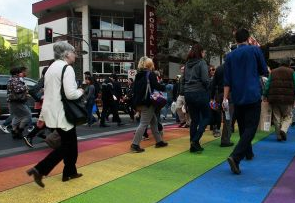 paseo peatonal diversidad sexual intervencion urbana providencia