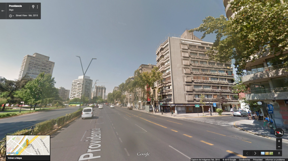 Avenida Nueva Providencia esquina Jose Miguel Infante Fuente: Google Street View