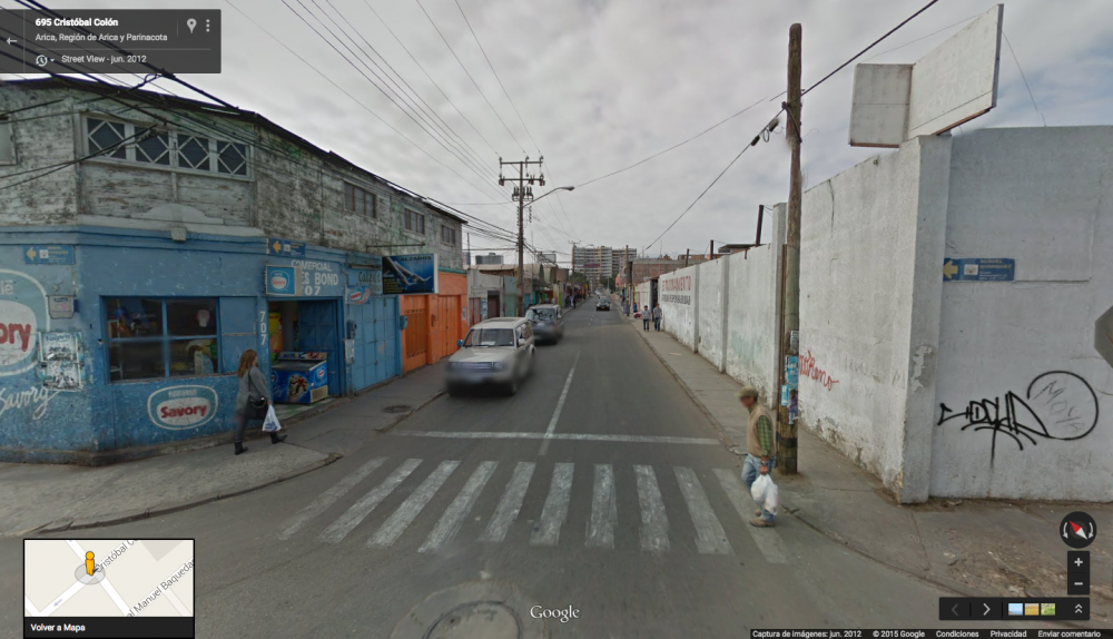 esquina colon ohiggins arica google street view