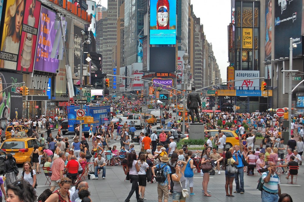 Times Square, Nueva York. © David McSpadden, vía Flickr.