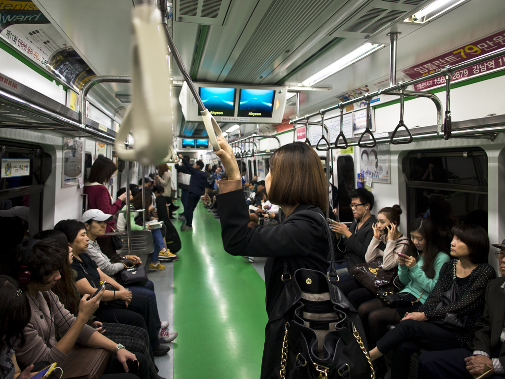Metro de Seul Corea del sur Foto por por mardruck via Flickr, Plataforma  Urbana