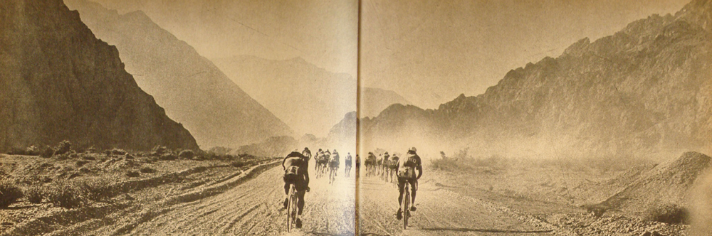 Tercer Cruce Los Andes. Cortesía "Historia del Ciclismo Chileno".