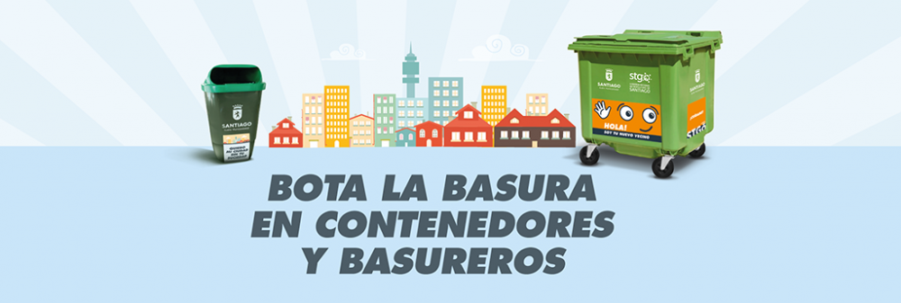 contenedores y basureros campana sin suciedad municipalidad de santiago