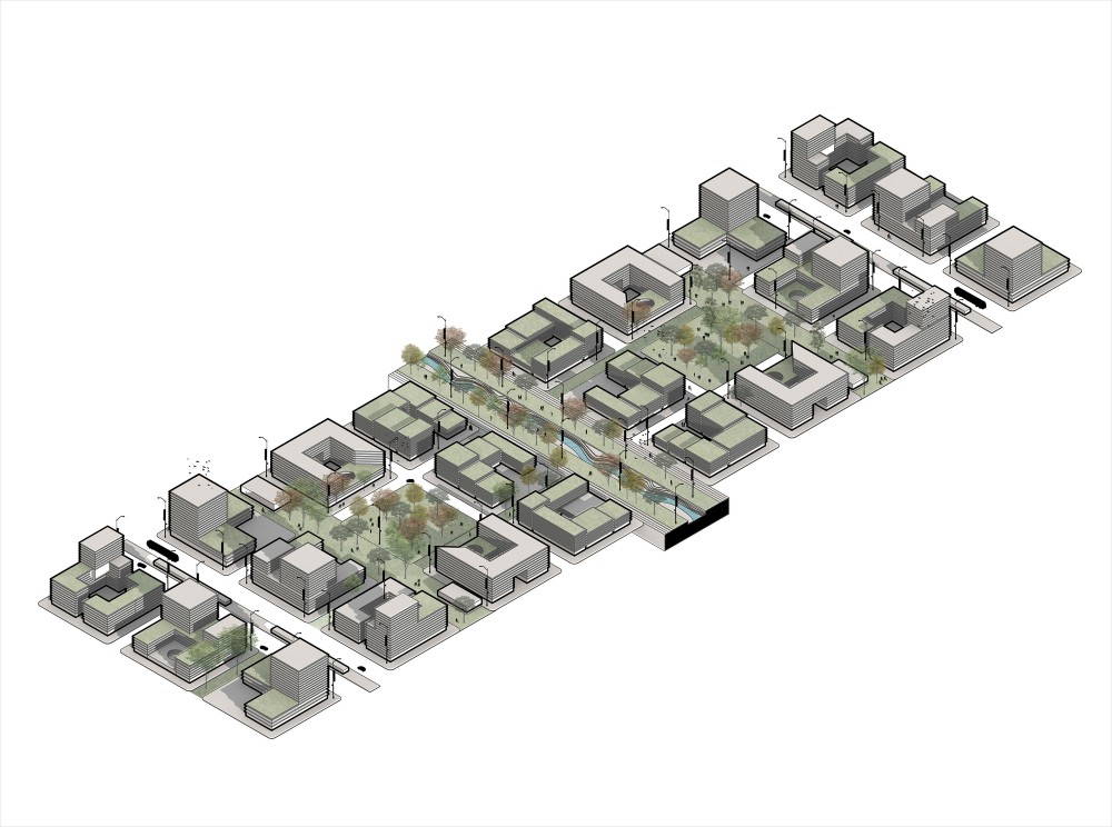 Nuevos desarrollos inmobiliarios proyectados. Image Cortesía de MOBO Architects + Ecopolis + Concreta
