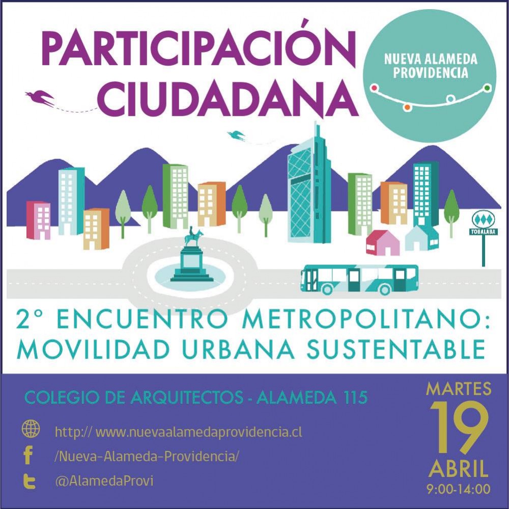 Afiche Encuentro Metropolitano Nueva Alameda Providencia