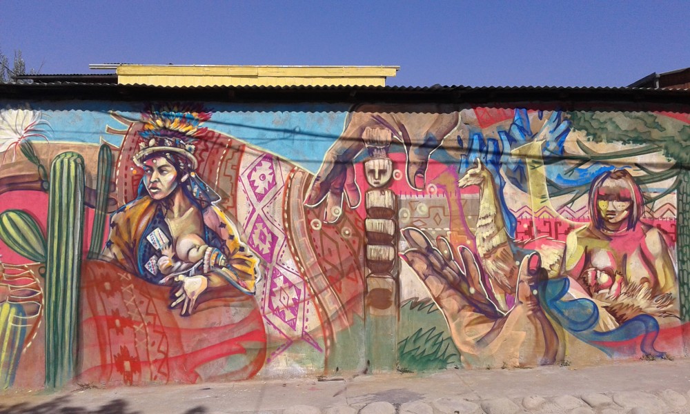 Mural "Pueblos Originarios".
