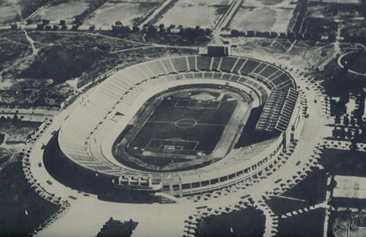 Estadio Carlos Dittborn en 1962. Cortesía Universidad de Tarapacá