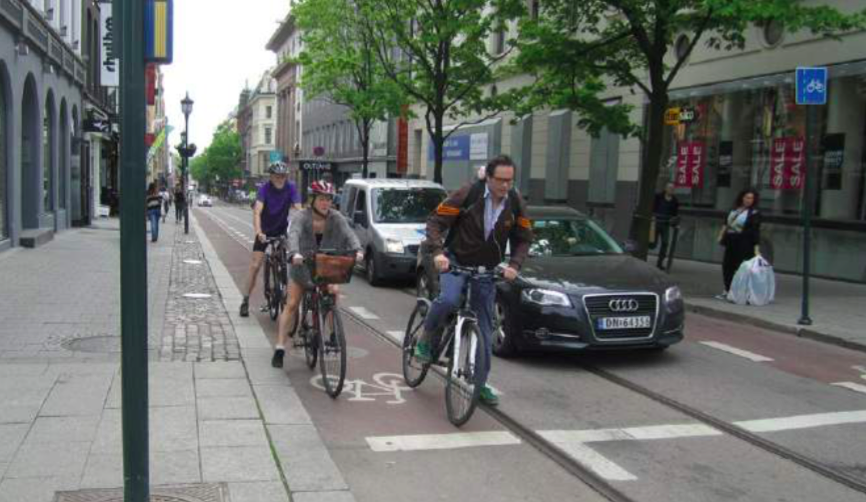 Fuente: Informe "Estándar para facilitar la bicicleta en Oslo".