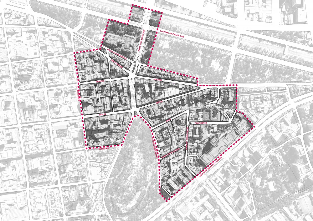 Plano del distrito de Calles Compartidas